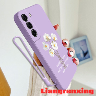 เคสซิลิโคนนิ่ม ลายดอกไม้ กันกระแทก สําหรับ samsung s21 fe samsung s21 ultra samsung s21 plus YTBH01