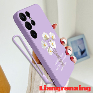 เคสซิลิโคนนิ่ม ลายดอกไม้ กันกระแทก สําหรับ samsung s22 ultra samsung s22 plus samsung s22 5g YTBH01