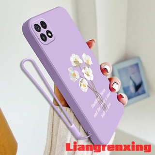 เคสซิลิโคนนิ่ม ลายดอกไม้ กันกระแทก สําหรับ samsung a22 5g samsung a22 4g YTBH01