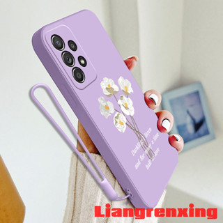 เคสซิลิโคนนิ่ม ลายดอกไม้ กันกระแทก สําหรับ samsung a52 samsung a52s 5g YTBH01