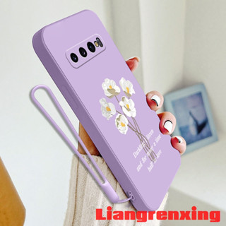 เคสโทรศัพท์มือถือ ซิลิโคนนิ่ม กันกระแทก ลายดอกไม้ สําหรับ samsung s10 PLUS samsung s10 PRO samsung s10 YTBH01