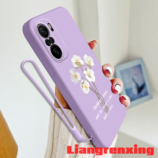 เคสซิลิโคนนิ่ม ลายดอกไม้ กันกระแทก สําหรับ xiaomi poco F3 YTBH01