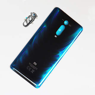 K20 ฝาครอบแบตเตอรี่ ด้านหลัง สีดํา และเลนส์กล้อง แบบเปลี่ยน สําหรับ Xiaomi Mi 9T MI9T pro