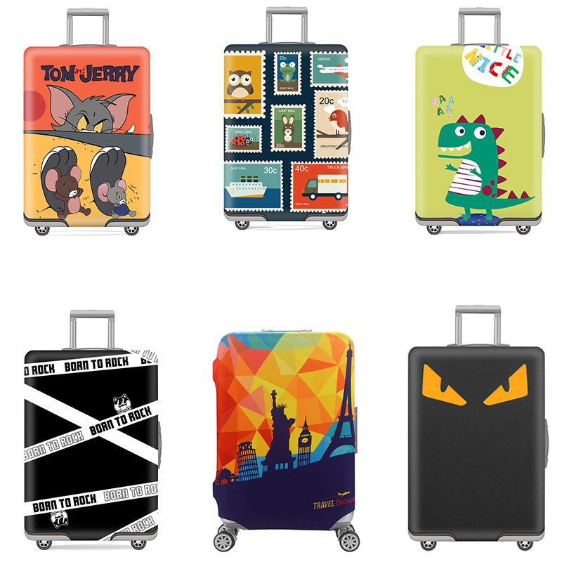 20/22/24/26/28 นิ้ว ผ้าคลุมกระเป๋าเดินทาง กระเป๋าเดินทาง ผ้ายึดได้เยอะ กันฝุ่น กันรอย สวมใส่ได้ ข้น