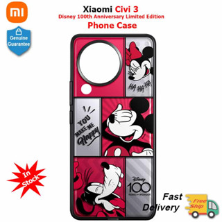 เคสโทรศัพท์มือถือ ลายการ์ตูนดิสนีย์ รุ่นลิมิเต็ด ของแท้ สําหรับ Xiaomi Civi 3 ครบรอบ 100 ปี