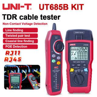 【2023 ใหม่】ชุดอุปกรณ์ทดสอบสายเคเบิลเครือข่าย UNI-T UT685B 500 ม. RJ11 RJ45