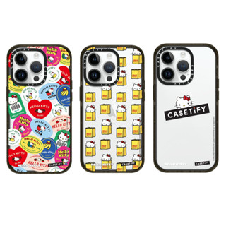 [Case Tify] เคสโทรศัพท์มือถือ PC แข็ง แบบใส กันกระแทก ลายคิตตี้ หลากสี สําหรับ iPhone 14 Pro Max 13 Pro Max 12 Pro Max 11 14 Plus