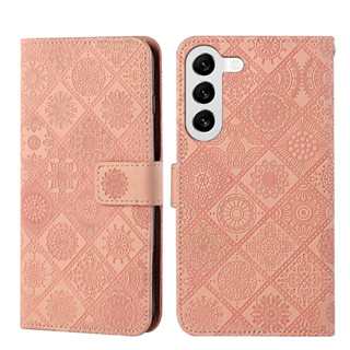 เคสโทรศัพท์หนัง PU แบบฝาพับ ลายนูน สไตล์พื้นบ้าน สําหรับ Samsung Galaxy S10 S20 Plus Ultra S10E S20 FE