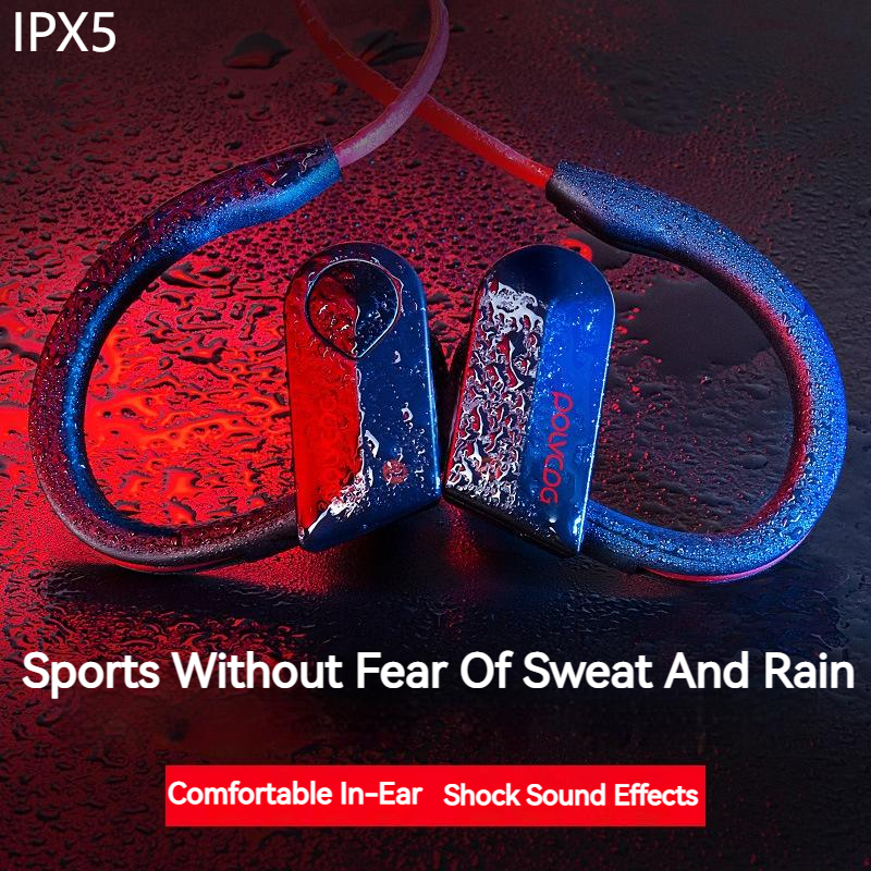 【Sports Bluetooth Headset】Polvcdg-K98 ชุดหูฟังบลูทูธไร้สาย IPX5 กันน้ํา ลดเสียงรบกวน พร้อมไมโครโฟน สําหรับ iPhone Android
