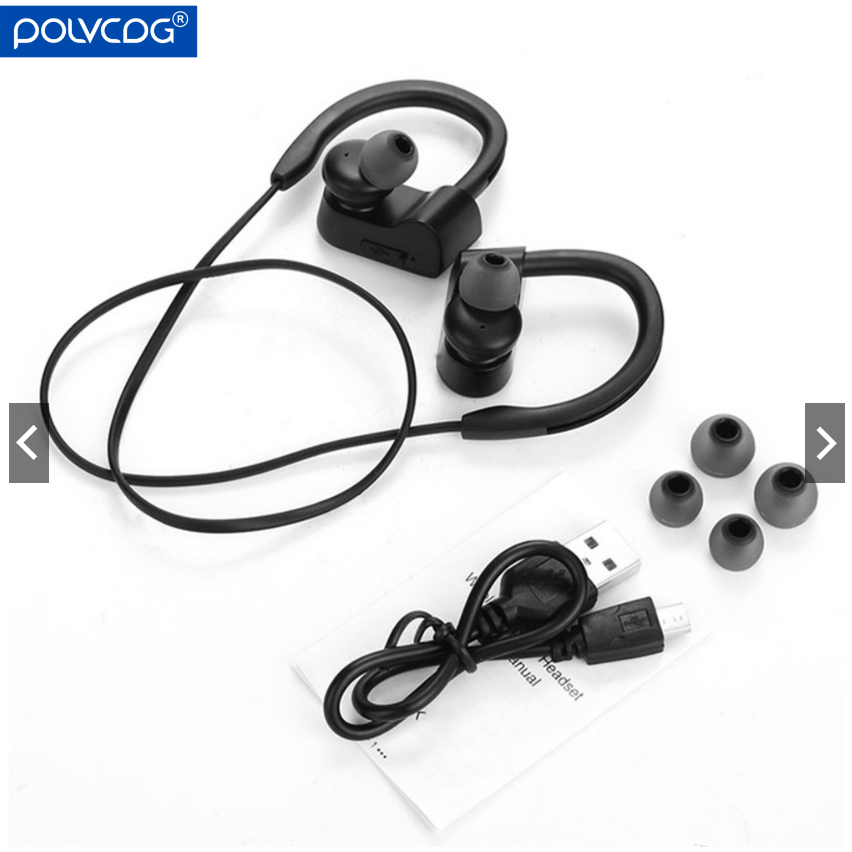 【Sports Bluetooth Headset】Polvcdg-K98 ชุดหูฟังบลูทูธไร้สาย IPX5 กันน้ํา ลดเสียงรบกวน พร้อมไมโครโฟน สําหรับ iPhone Android
