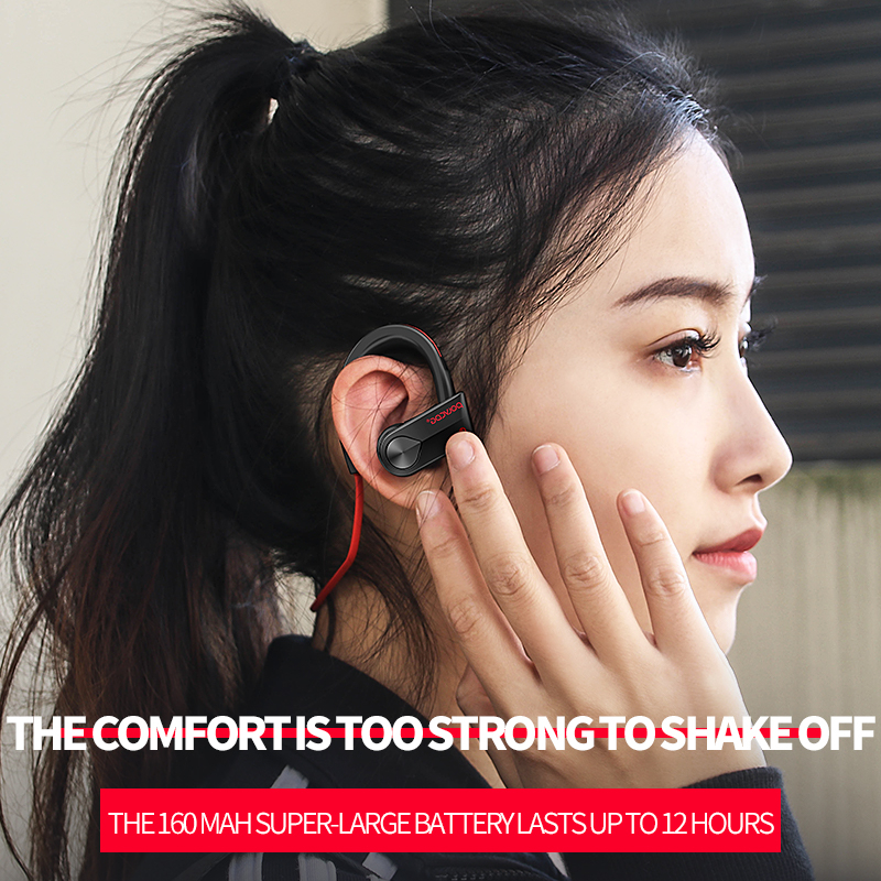 【Sports Bluetooth Headset】Polvcdg-K98 ชุดหูฟังบลูทูธไร้สาย IPX5 กันน้ํา ลดเสียงรบกวน พร้อมไมโครโฟน สําหรับ iPhone Android