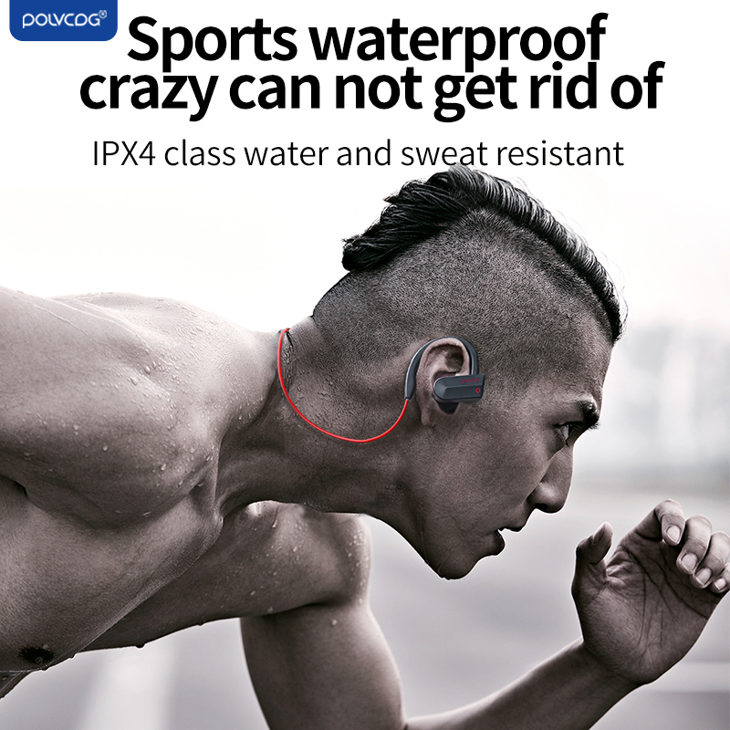 【Sports Bluetooth Headset】Polvcdg-K98 ชุดหูฟังบลูทูธไร้สาย IPX5 กันน้ํา ลดเสียงรบกวน พร้อมไมโครโฟน สําหรับ iPhone Android