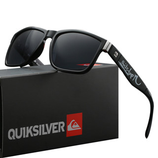 Quiksilver แว่นตากันแดด เลนส์โพลาไรซ์ ทรงสี่เหลี่ยม สไตล์คลาสสิก เหมาะกับการเล่นกีฬา ชายหาด กลางแจ้ง UV400