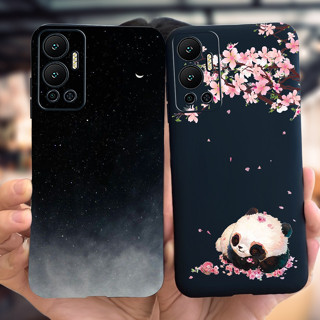 เคสซิลิโคนนิ่ม ลายการ์ตูนแพนด้า อวกาศ สําหรับ Infinix Hot 12 X6817 X6817B 2022 Hot12