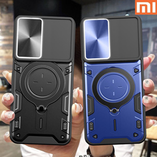 Xiaomi 12T Pro 12 Lite 13 Lite 13 Pro 11T Pro Civi 2 เคสโทรศัพท์แบบแข็งเกราะกันกระแทกแบบหรูหราพร้อมขายึดโลหะ