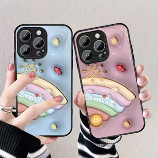 Dmy เคสกระจกนิรภัย 3D สําหรับ iphone 14 pro 12 mini 11 pro max 13 XS max X XR 7 Plus 8 6 6s