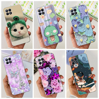 เคสโทรศัพท์มือถือ ซิลิโคนนุ่ม TPU ลายไดโนเสาร์ แมวน่ารัก สําหรับ Realme 8i RMX3151 Realme8 RMX3085 Realme 8 Pro RMX3081