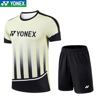 Yonex เสื้อกีฬาแบดมินตัน แขนสั้น แบบแห้งเร็ว ระบายอากาศ ดูดซับเหงื่อ สําหรับเด็กผู้ชาย และผู้หญิง