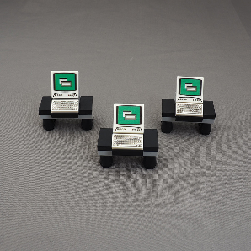 มินิคอมพิวเตอร์โมเดลของเล่น minifigure MOC City Building Accessories เข้ากันได้กับ