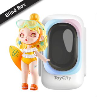 Laura Pool Fight Space Capsule Series Blind Box ToyCity Blind Box ของเล่นตุ๊กตาน่ารัก Kawaii ของเล่น ของแท้ 100%