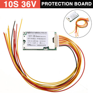 ใหม่ บอร์ด PCB ป้องกันแบตเตอรี่ Li-ion 18650 10S 36V 30A พร้อมสมดุล