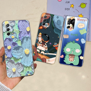 เคสโทรศัพท์ซิลิโคน TPU แบบนิ่ม ลายมนุษย์อวกาศ สําหรับ OPPO A74 4G A95 4G F19 4G 2023 A 74 A 95 4G