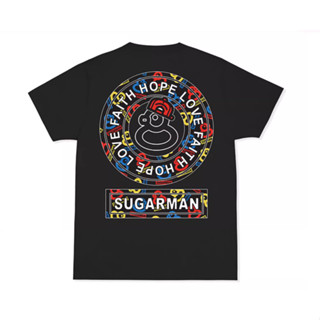 Sugarman เสื้อยืดลําลอง แขนสั้น คอกลม ลายเป็ดน้อย สีเหลือง สไตล์ฮ่องกง สําหรับผู้ชาย และผู้หญิง