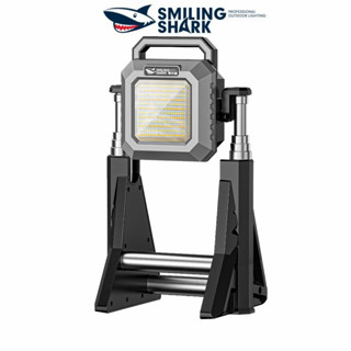 SmilingShark YJ5805 ไฟทำงานซังไฟฉาย 3000LM ไฟทำงาน Super Bright USB แบบชาร์จไฟได้สูงปรับแคมป์กลางแจ้งซ่อมไฟเตือนฉุกเฉินสีแดง