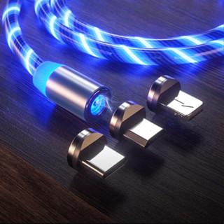 สายชาร์จโทรศัพท์มือถือสายชาร์จไฟ LED สายชาร์จ Micro USB Type C