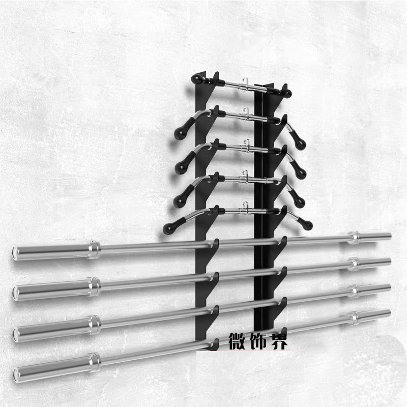 ติดผนัง Barbell Storage Rack Barbell Bar ตําแหน่ง Rack Storage Bar Rack Gym อุปกรณ์กีฬาชั้นเก็บ