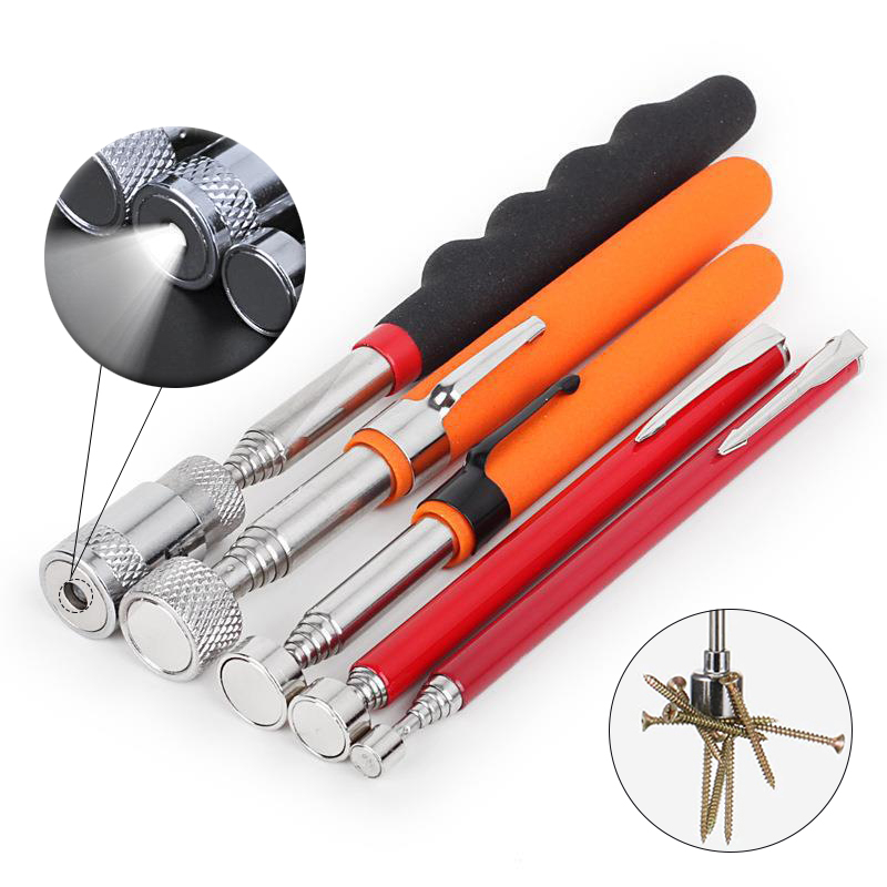 Telescopic ปากกาแม่เหล็ก Metalworking Handy เครื่องมือแม่เหล็กความจุสําหรับหยิบ Nut Bolt ปรับ Pickup Rod Stick Mini ปากกา