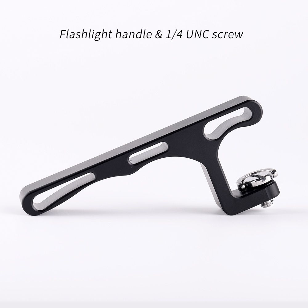 ที่จับไฟฉายอลูมิเนียมอัลลอยด์พร้อมสกรู 1/4 UNC สําหรับไฟฉาย Convoy