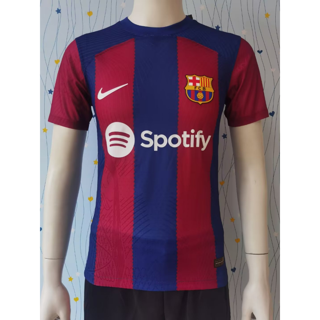 【จัดส่งด่วน】Barcelona Home jersey Player edition เสื้อฟุตบอล 23/24