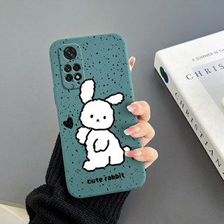 เคสโทรศัพท์มือถือ Tpu แบบนิ่ม พิมพ์ลายการ์ตูนกระต่าย และหัวใจ มีสายคล้อง สําหรับ Redmi A1 4G 2022 Redmi note 12 4G Redmi note 12PRO 5G Redmi 12C