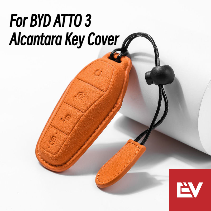 ปลอกกุญแจ BYD Alcantara หลากสีดีไซน์ดีสําหรับ [M6(eMAX7)][SHARK 6][ซีล 6][ซีล 7][ซีล 5][ถัง 5][ATTO 3][ATTO 2][ซีล][Dolphin]][Han
