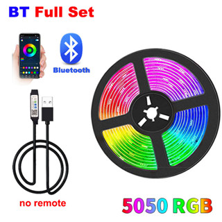 สายไฟนีออน LED RGB 5050 10 ม. 15 ม. 20 ม. 30 ม. ควบคุมด้วยบลูทูธ สําหรับตกแต่งห้อง