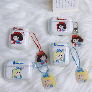 เคสหูฟังบลูทูธไร้สาย tpu แบบนิ่ม กันกระแทก ลาย Snow White Alice สําหรับ AirPods1 2 pro 3 2021 gen3 pro 2 2022