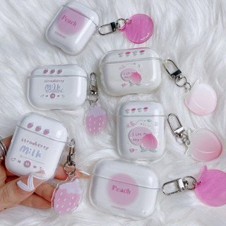 เคสหูฟังบลูทูธไร้สาย tpu แบบนิ่ม กันกระแทก ลายผลไม้ สําหรับ AirPods1 2 pro 3 2021 gen3 pro 2 2022