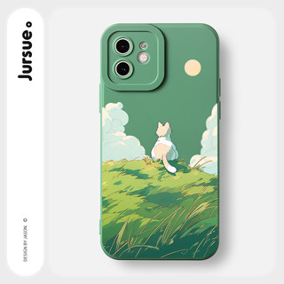 JURSUE เคสไอโฟน เคสซิลิโคนนุ่มกันกระแทกการ์ตูนน่ารักตลก เคสโทรศัพท์ Compatible for iPhone 15 14 13 12 11 Pro Max SE 2020 X XR XS 8 7 6 6S Plus พลัส Y3713