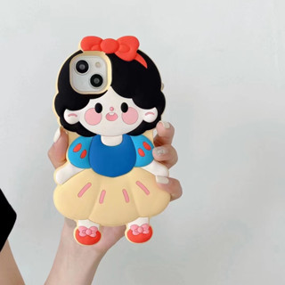 เคสซิลิโคนนิ่ม ลายการ์ตูนเจ้าหญิงดิสนีย์ 3D สําหรับ iPhone14 13 12 11 Pro MAX