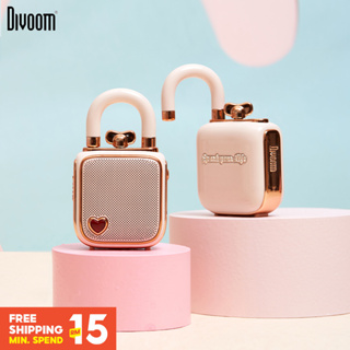 Original Divoom Lovelock ลําโพงบลูทูธไร้สาย แบบพกพา ขนาดเล็ก พร้อมการบันทึก การเชื่อมต่อ Tws ของขวัญที่ไม่ซ้ําใคร