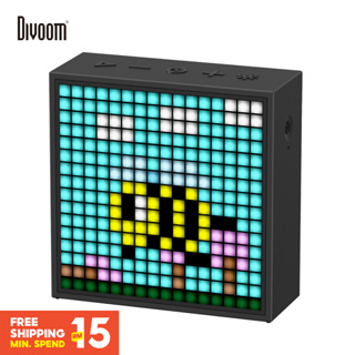 Divoom Timebox Evo ลําโพงบลูทูธ แบบพกพา พร้อมนาฬิกาปลุก ตั้งโปรแกรมได้ หน้าจอ LED สําหรับพิกเซล ศิลปะ สร้างสรรค์ ของขวัญที่ไม่ซ้ําใคร