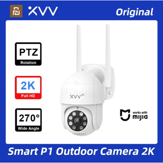 Xiaovv Smart P1 กล้องกลางแจ้ง 2K 1296P 270° Ptz กล้องเว็บแคม WiFi CCTV ตรวจจับมนุษย์ กันน้ํา หมุนได้ สําหรับ Mi Home