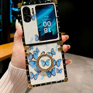 เคสป้องกันโทรศัพท์มือถือ แบบฝาพับ ลายผีเสื้อ สําหรับ OPPO Find N2 Flip