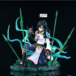 Genshin Impact Figure Xiao 22 ซม. Zhong Li ตุ๊กตาฟิกเกอร์เกม ของสะสม โมเดลตุ๊กตา ของเล่นสําหรับเด็ก