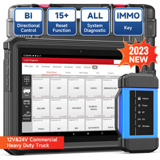 LAUNCH เครื่องสแกนเนอร์ X-431 V+ HDIII 12V/24V สแกนเนอร์ OBD2 สำหรับรถบรรทุกหนัก 15 ฟังก์ชั่นพิเศษ สําหรับ UD Fuso HINO