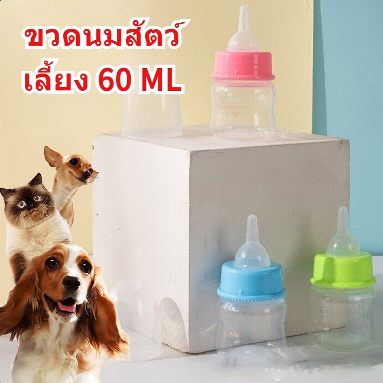 ขวดนม ขนาดเล็ก 60 มล. สําหรับสัตว์เลี้ยง ลูกสุนัข ลูกแมว