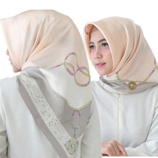 Tudung bawal ผ้าโพกหัว ผ้าพันคอ ผ้าซาติน แฟชั่น สําหรับผู้หญิง 43