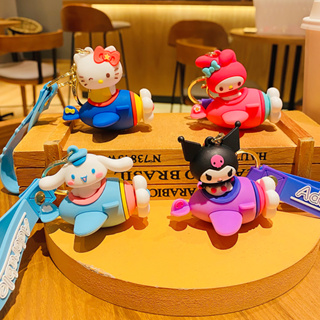 พวงกุญแจ จี้ตุ๊กตาการ์ตูน Sanrio Kulomi Melody Cinnamon Dog Hello Kitty สําหรับเด็กผู้ชาย และเด็กผู้หญิง