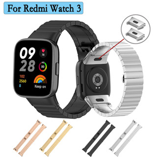 สายนาฬิกาข้อมือสเตนเลส โลหะ สไตล์ธุรกิจ สําหรับ Redmi watch3